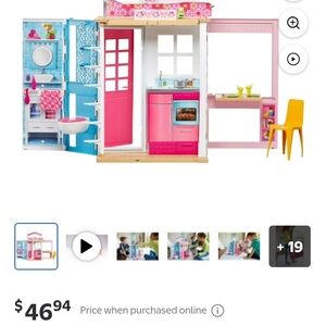 Barbie 2-Story House Close-and-Go Portable Playset
